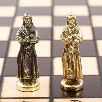 Шахматы подарочные Русские Бронза