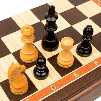 Шахматы Дебют люкс венге большие