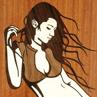 Нарды Девушка маркетри