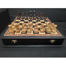 Шахматы карельская береза/моренный дуб