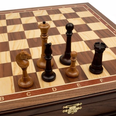 Шахматы ларец Элеганс орех