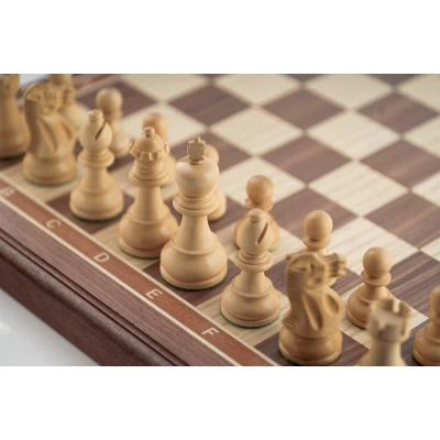 Шахматы Гамбит орех большие