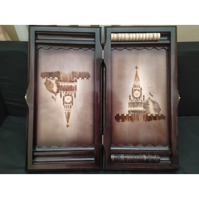 Нарды резные ручной работы Герб большие