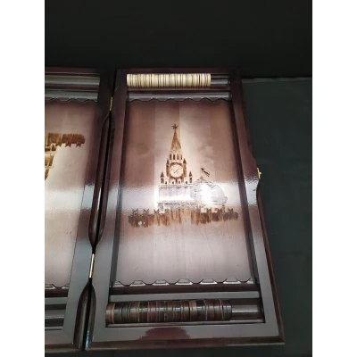 Нарды резные ручной работы Герб большие