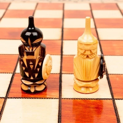 Шахматы резные Немцы складные большие