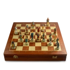 Шахматы Древний Рим и Греция модерн махагон 4.5