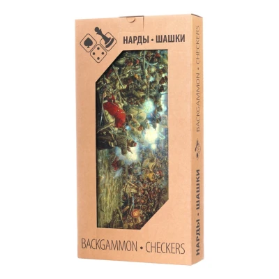 Нарды цветные Бой Казаков 