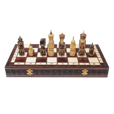 Шахматы резные Ледовая битва большие