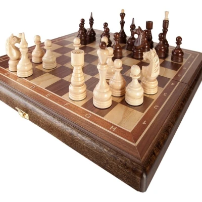 Шахматы Бастион орех средние