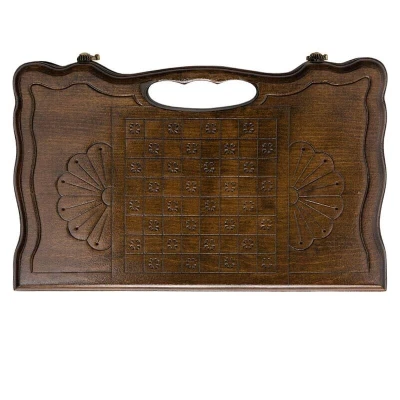 Нарды резные Арарат с ручкой мини, Haleyan