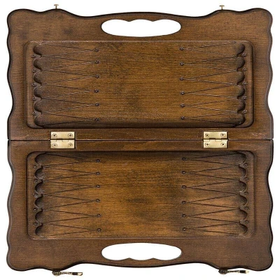 Нарды резные Арарат с ручкой мини, Haleyan