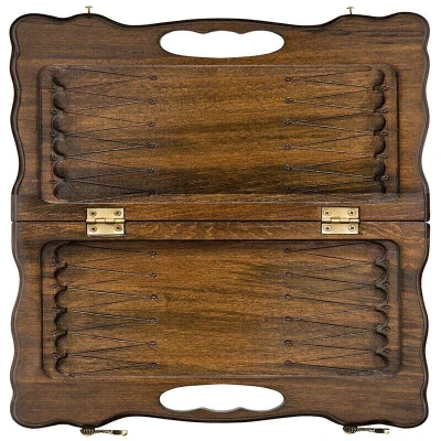 Нарды резные Арарат с ручкой малые, Haleyan