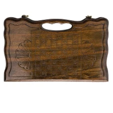 Нарды резные Арарат с ручкой малые, Haleyan