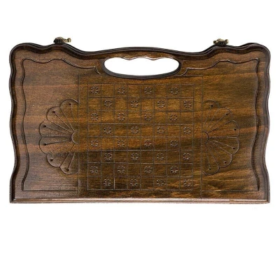 Нарды резные Арарат с ручкой малые, Haleyan