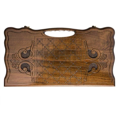 Нарды резные Корабль с ручкой большие, Haleyan