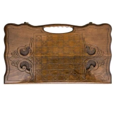 Нарды резные Лошадь с ручкой большие, Haleyan