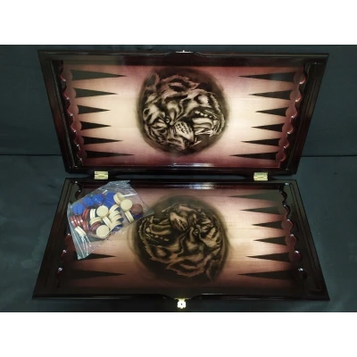 Нарды резные Черный Тигр