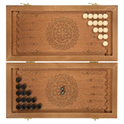 Нарды кожаные Анаконда средние