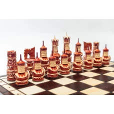 Шахматы резные Круглые щиты