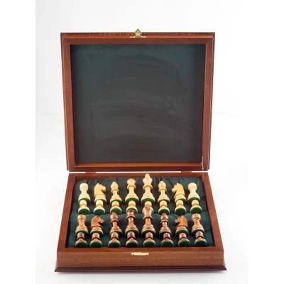 Шахматы ларец Дебют махагон средние