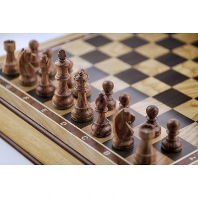 Шахматы ларец Дебют дуб большие