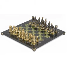 Шахматы Камелот бронза змеевик 400х400 мм