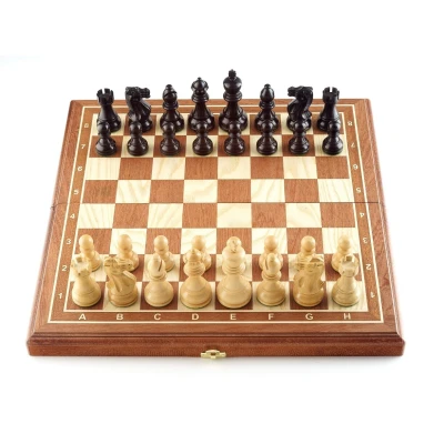 Шахматы Гамбит махагон средние