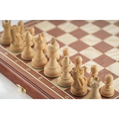 Шахматы Гамбит махагон средние