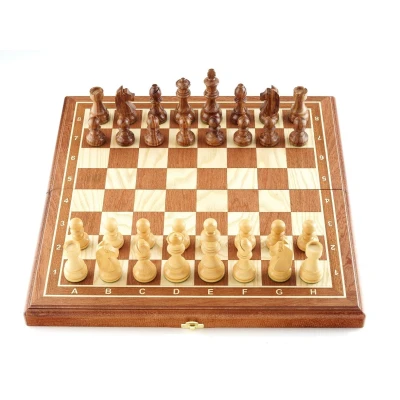 Шахматы Дебют махагон малые