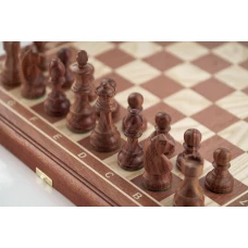 Шахматы Дебют махагон малые