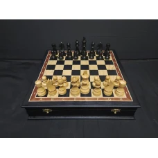 Шахматы в ларце Дебют моренный дуб средние