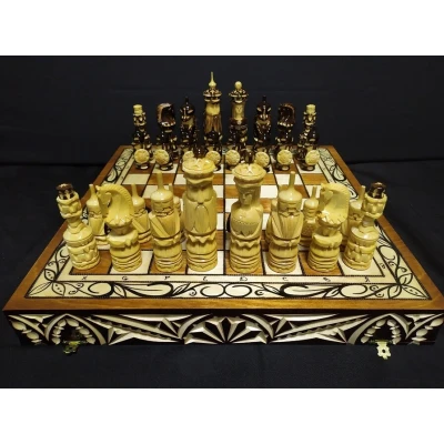 Шахматы резные Немцы складные средние