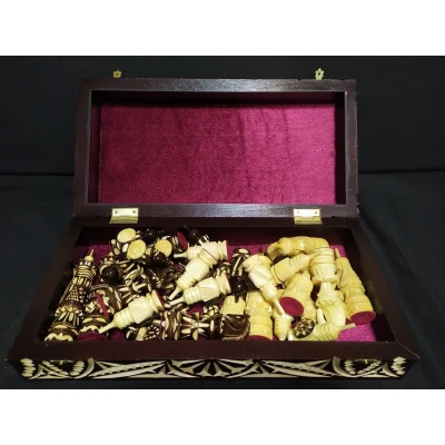 Шахматы резные Немцы складные средние