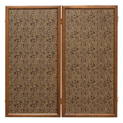 Нарды кожаные Бронза светлая средние