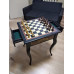 Шахматный стол из мореного дуба (без фигур)