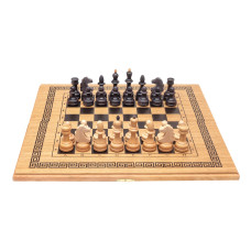 Шахматы-нарды-шашки классика средние подарочные