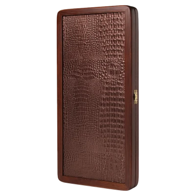 Нарды кожаные подарочные Герб золотой 