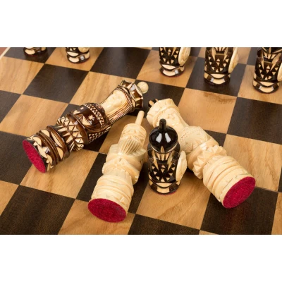 Шахматы резные Люкс дуб