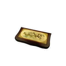 Нарды резные с рисунком "Лошади"