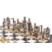 Шахматы подарочные Железнодорожники бронза 40 см мрамор змеевик