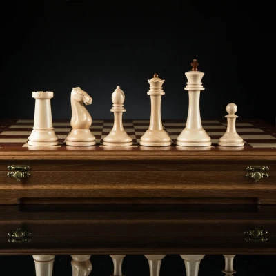 Шахматы "Стаунтон Фаворит" (тёмная доска)