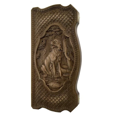 Нарды резные охотничья собака бук