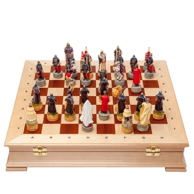 Шахматы Русские и Татаро-монголы полистоун