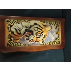 Нарды резные с рисунком Тигр