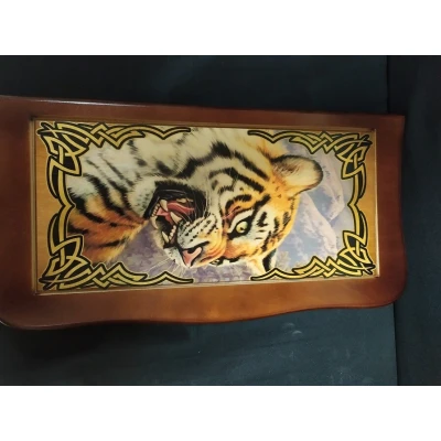Нарды резные с рисунком Тигр
