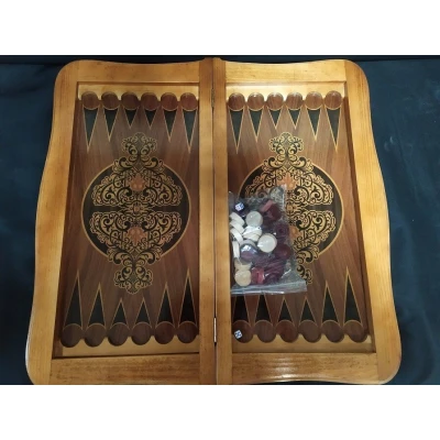 Нарды резные с рисунком Тигр