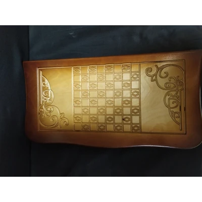 Нарды резные с рисунком Тигр