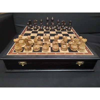 Шахматы карельская береза/моренный дуб