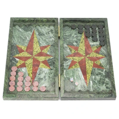 Нарды "Звезда" змеевик, лемезит 