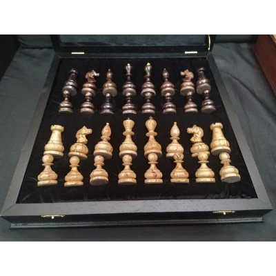 Шахматы карельская береза/моренный дуб